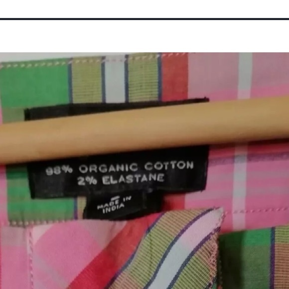 J crew poplin midi dress plaid with belt - Picture 6 of 6